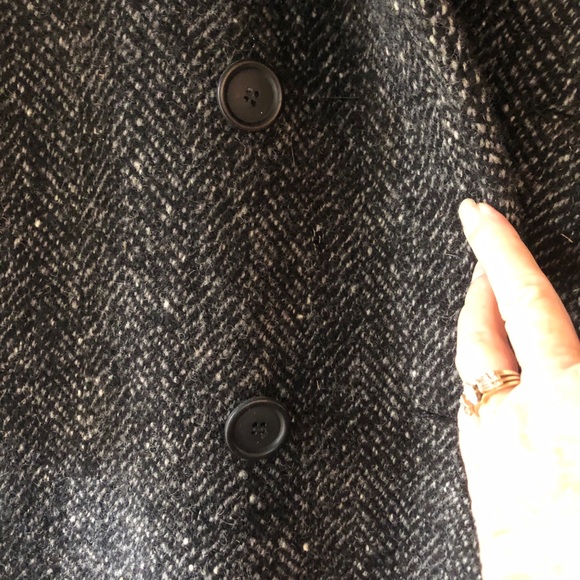 VTG Larry Levine Twill Weave Wool/Nylon Lined Coat - Picture 3 of 11